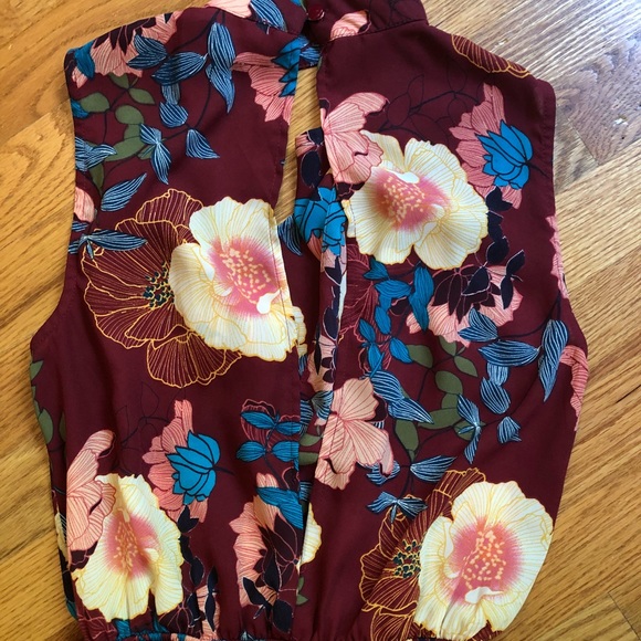 Monteau Floral romper with choker - Picture 5 of 6